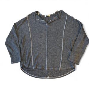 Haptics Super Soft Dolman Sleeve Henley Women’s Medium Classic Normcore Layering